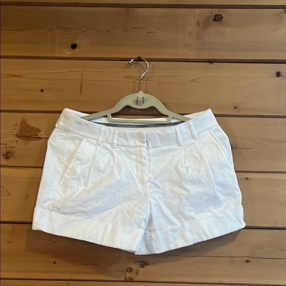 Express Editor Shorts - White Jacquard